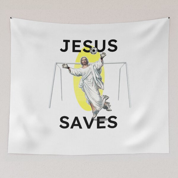 Item preview, Jesus Saves Football  designed and sold by loganferret.