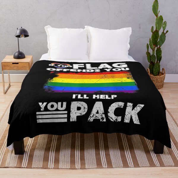 Artikelvorschau, Lgbtq Wenn diese Flagge Sie beleidigt, helfe ich Ihnen beim Packen entworfen und verkauft von sheilase.