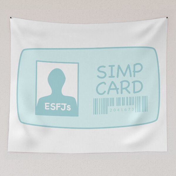 Item preview, ESFJ Simp Card designed and sold by JordynD.