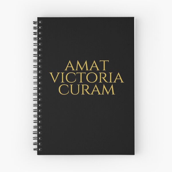 Item preview, Amat Victoria Curam Victory Loves Preparation Plain Gold - Latin Phrases designed and sold by ElementJourney.