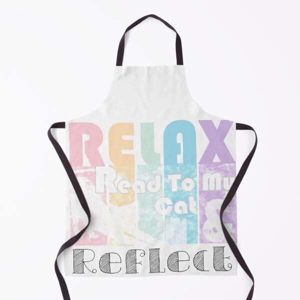 Item preview, Relax, Read To My Cat And Reflect - Stretching Cat / Reading to My Cat Is Relaxing - Rhyme with Letter R in Soft Pastel Color Palette for Bookworms designed and sold by sthNnth.