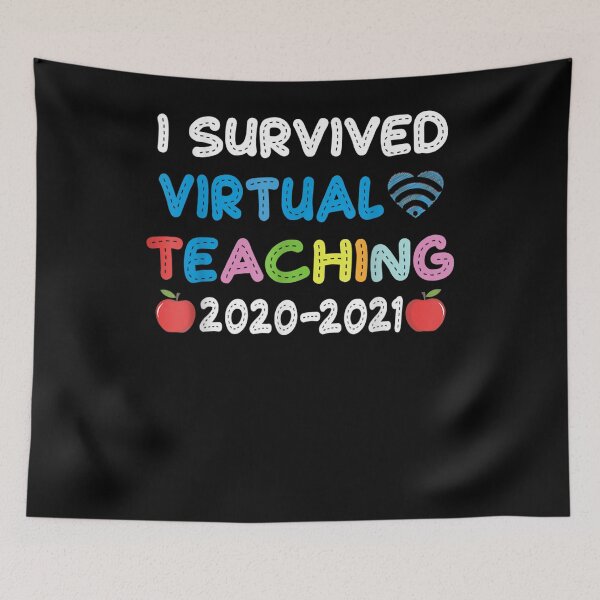 Item preview, Funny I Survived Virtual Teaching End Of Year Teacher Remote  designed and sold by sheilase.