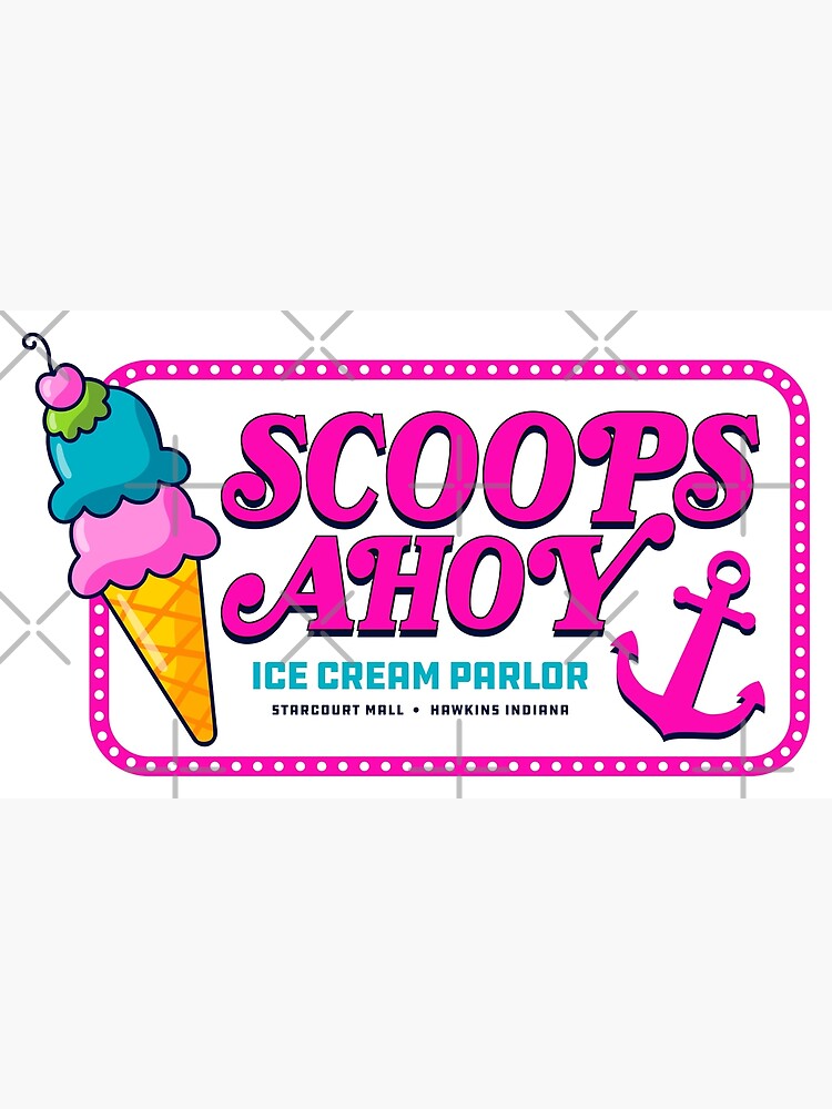 "Scoops Ahoy Ice Cream Parlour" Poster for Sale by Ottakars Redbubble