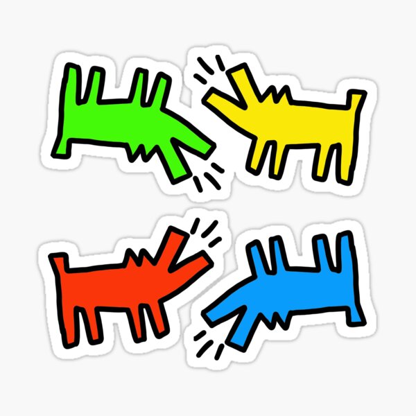 Item preview, Primary colour dogs designed and sold by weekrust.