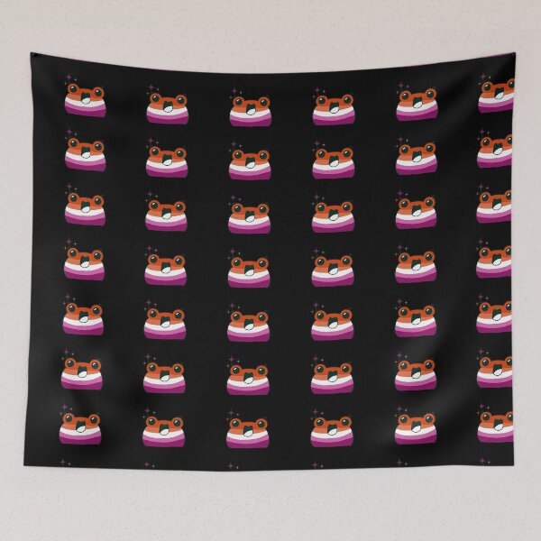 Item preview, Subtle Lesbian Flag Pride Frog. Lesbian frog designed and sold by tiredandbored.