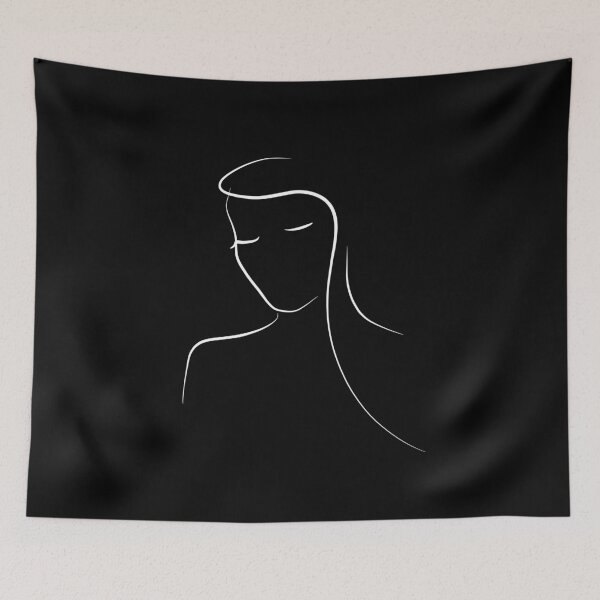 Item preview, Minimalist Line Art Drawing of Woman - Minimal Mary designed and sold by Melody Watson.