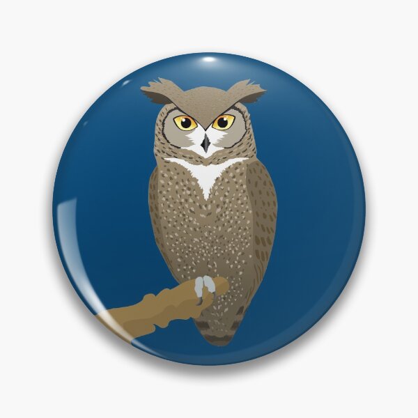 Item preview,   A digital illustration of a Great horned owl designed and sold by Bwiselizzy.