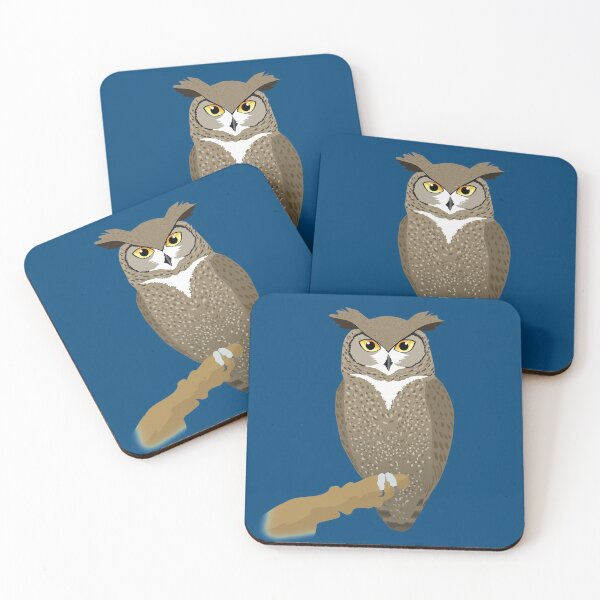 Item preview,   A digital illustration of a Great horned owl designed and sold by Bwiselizzy.