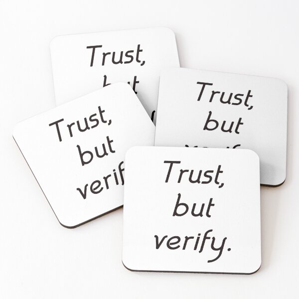 Item preview, Trust,but verify designed and sold by Marketmg.