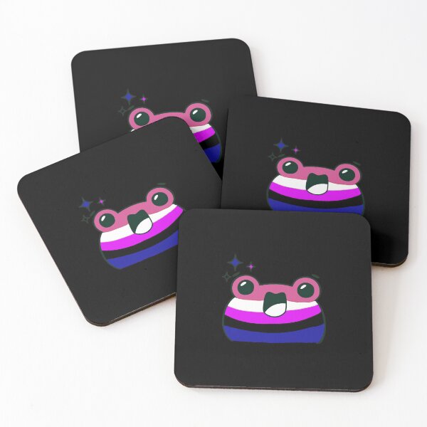Item preview, Subtle Genderfluid Pride Frog. Genderfluid frog designed and sold by tiredandbored.