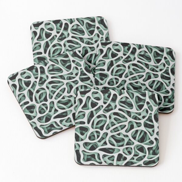Item preview, Green Celullar Vector Microscopic Pattern designed and sold by Ruby Jackson.