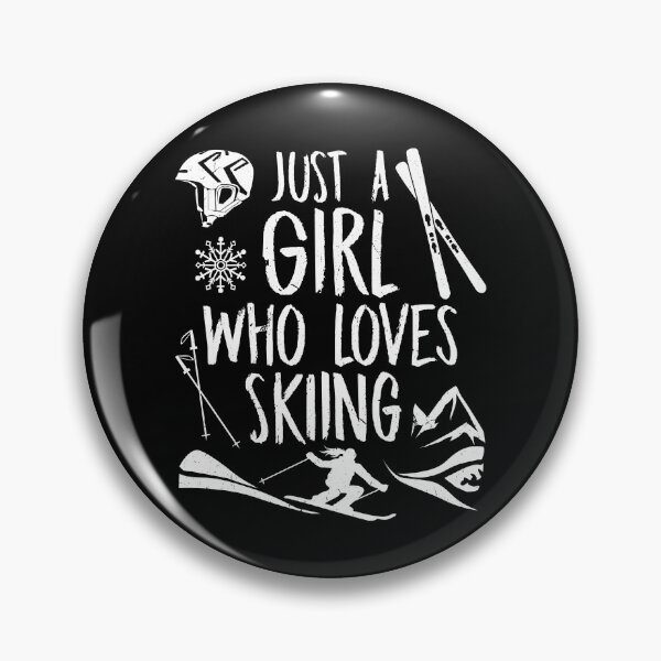 Item preview, ust A Girl Who Loves Skiing Ski Girl Design designed and sold by Tom2468.