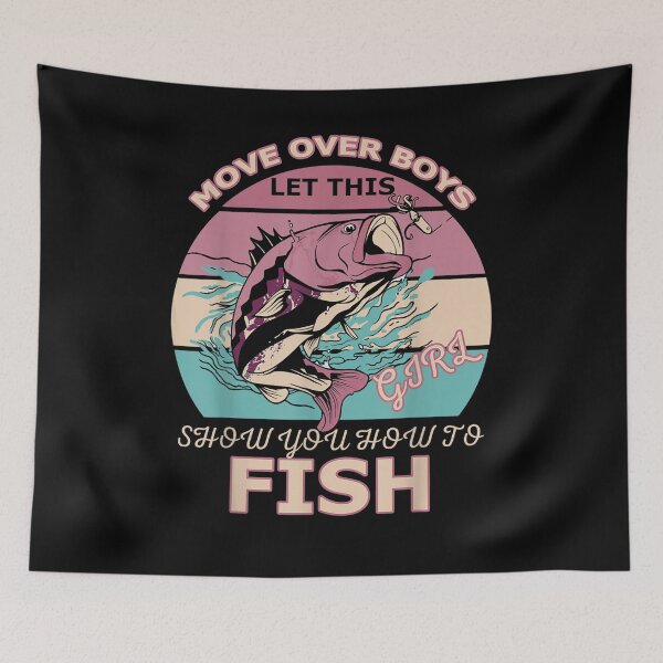 Item preview, Move Over Boys Let This Girl Show You How To Fish Fishing  designed and sold by sheilase.
