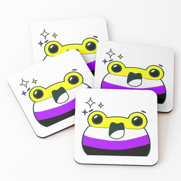 Item preview, Subtle Nonbinary Flag Pride Frog. Nonbinary frog designed and sold by tiredandbored.
