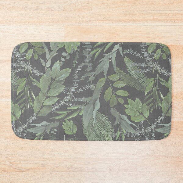 Item preview, Tropical Leaves Pattern. Grey tint. designed and sold by NhfOriginals.