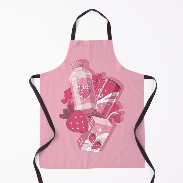 Item preview, The cute pink set of the delicious strawberry drinks designed and sold by AnGoArt.