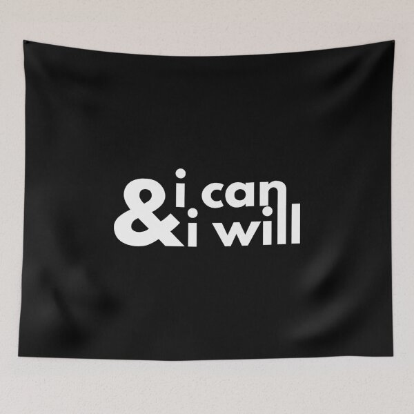 Item preview, I Can And I Will (Black) designed and sold by quoteedesigns.