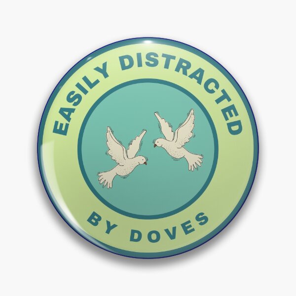 Item preview, Easily distracted by Doves designed and sold by fev-rocks.
