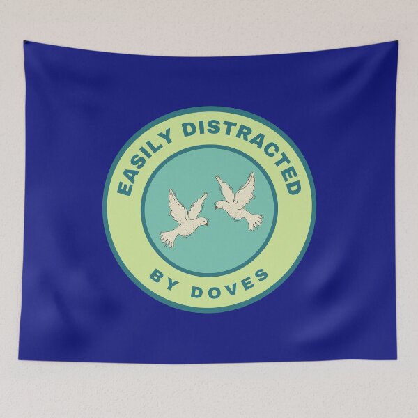 Item preview, Easily distracted by Doves designed and sold by fev-rocks.
