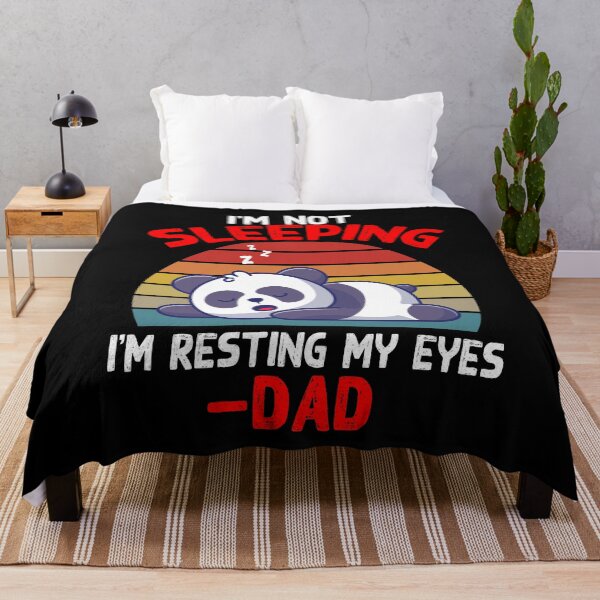 Item preview, Copy of I'm not sleeping I'm Just Resting My Eyes Funny Dad Quote,panda designed and sold by loka-Art.