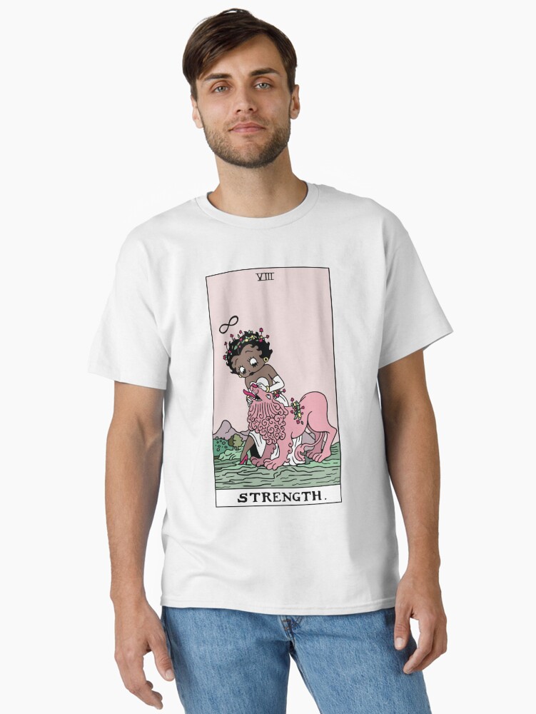 Thumbnail 1 of 7, Classic T-Shirt, Betty Boop Tarots: Strength designed and sold by Lucy-Faery.