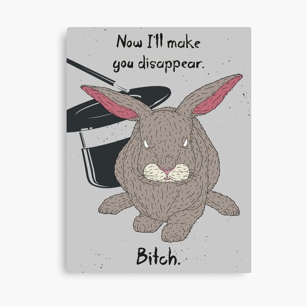 Angry Bunny Canvas Print