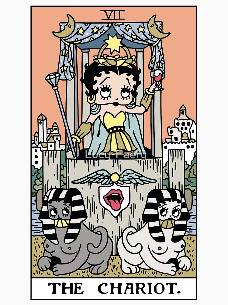Artwork view, Betty Boop Tarots: The Chariot designed and sold by Lucy-Faery