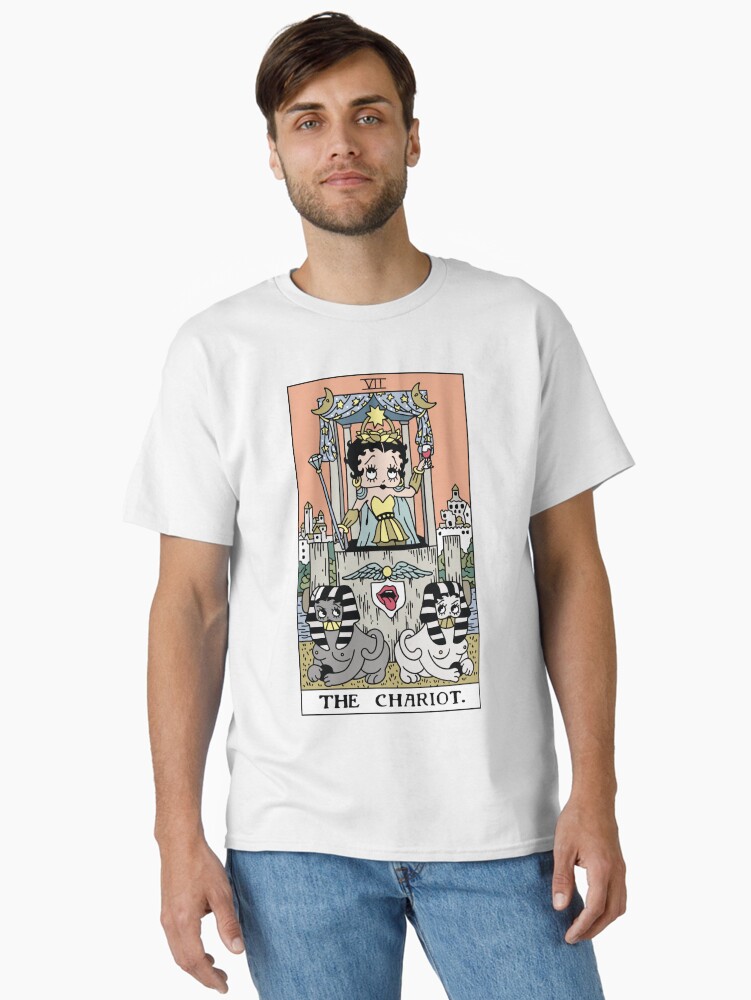 Thumbnail 1 of 7, Classic T-Shirt, Betty Boop Tarots: The Chariot designed and sold by Lucy-Faery.