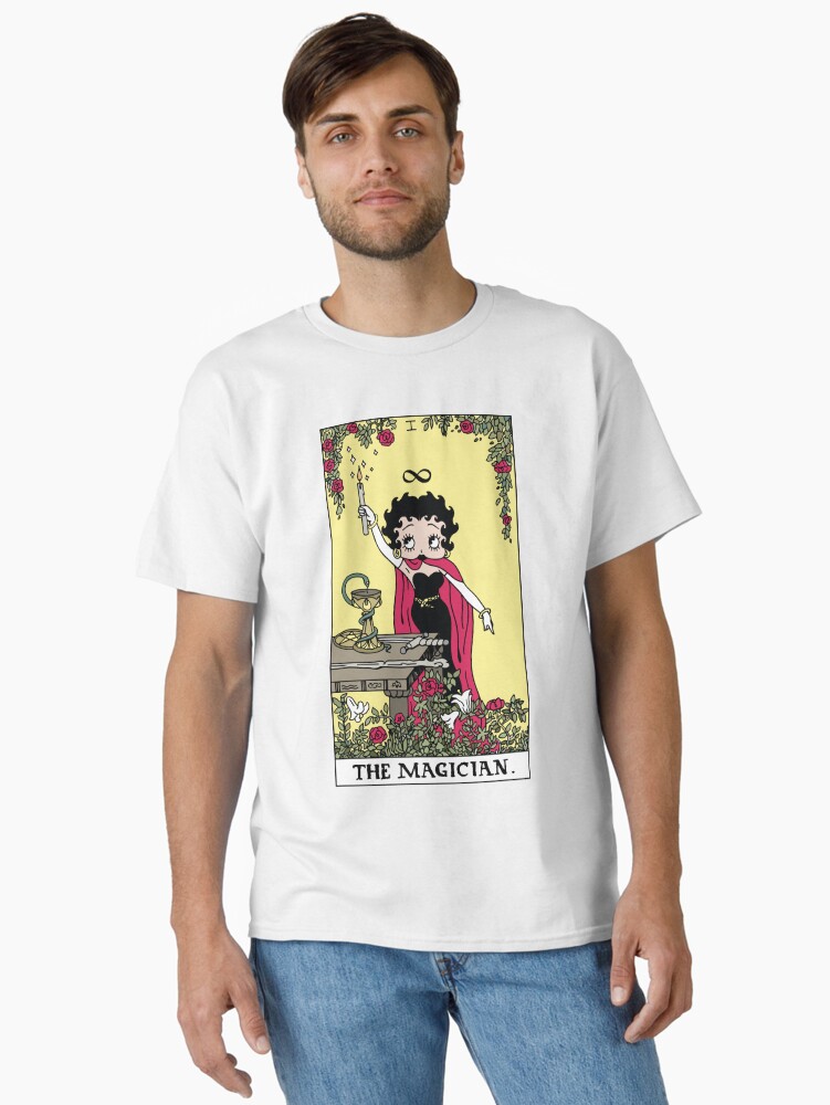 Thumbnail 1 of 7, Classic T-Shirt, Betty Boop Tarots: The Magician designed and sold by Lucy-Faery.