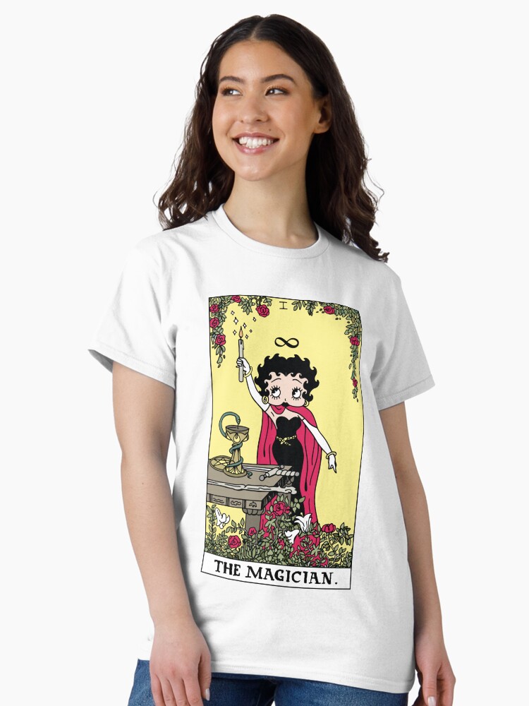 Thumbnail 2 of 7, Classic T-Shirt, Betty Boop Tarots: The Magician designed and sold by Lucy-Faery.