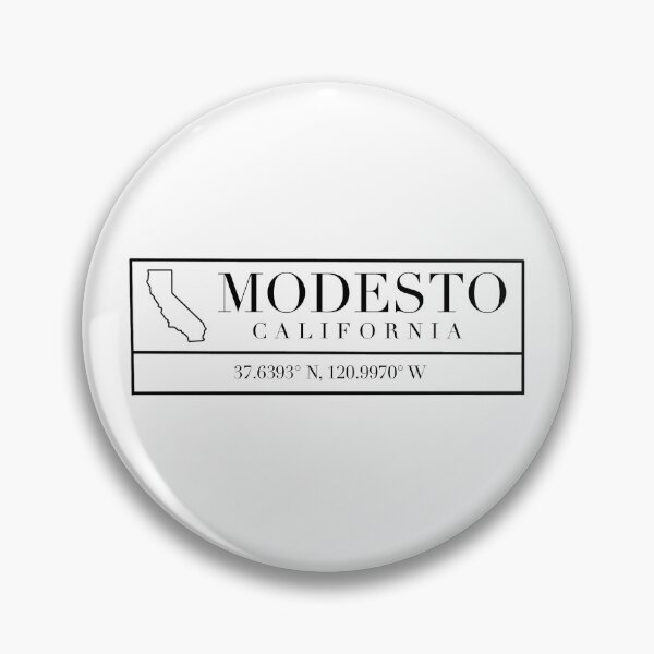 Item preview, Modesto California Coordinates designed and sold by Emily Designs.