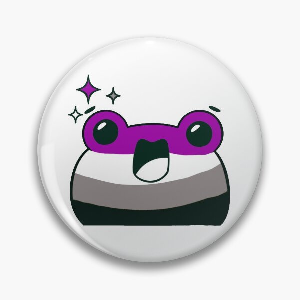 Item preview, Subtle Asexual Pride Frog. Asexual frog designed and sold by tiredandbored.