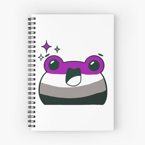 Item preview, Subtle Asexual Pride Frog. Asexual frog designed and sold by tiredandbored.