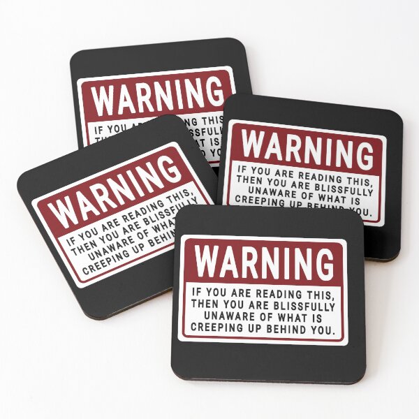 Item preview, funny Halloween warning designed and sold by DisenyosDeMike.