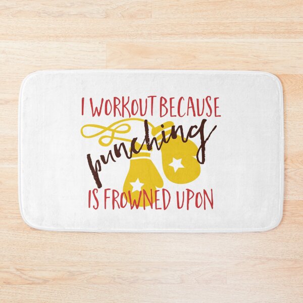 Item preview, I WORKOUT BECAUSE PUNCHING IS FROWNED UPON. UNITS designed and sold by UNITEES21.