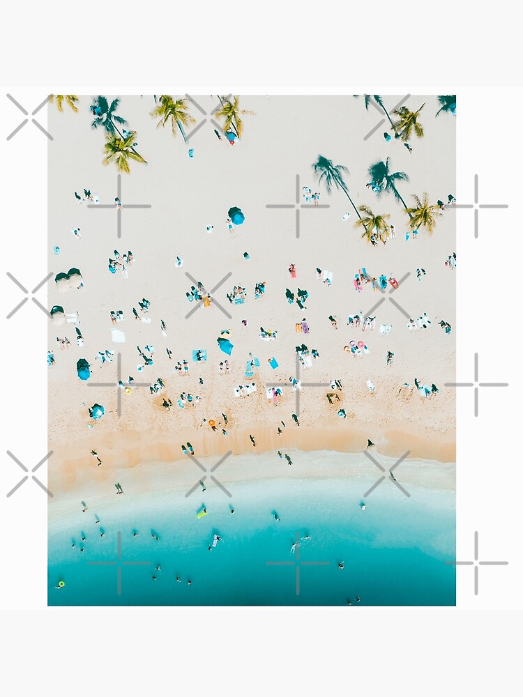 Aerial Beach View Summer Ts Beach Vibes Landscape Design Poster By Ritach11 Redbubble 