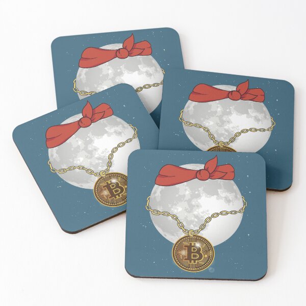 Item preview, Bitcoin To The Moon. Lunar Gangsta Bling Blockchain Crypto HODL Cryptocurrency For Bitcoin hodlers and crypto investors designed and sold by Ransyn Art.