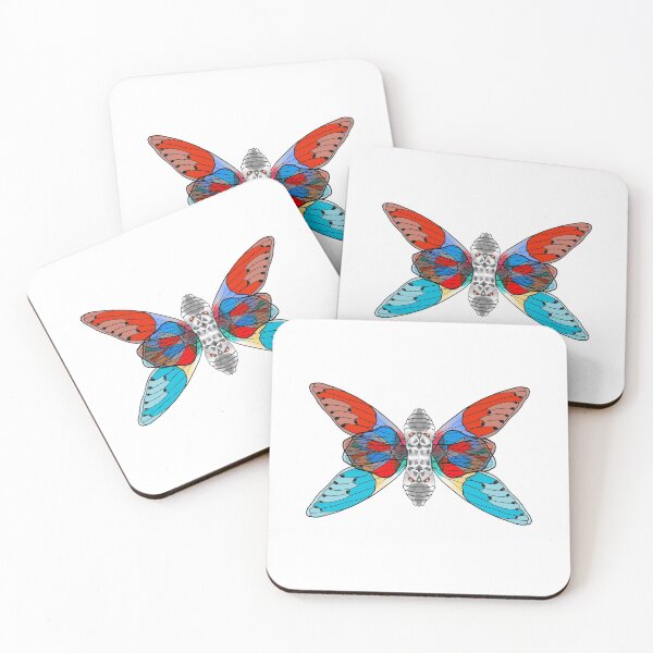 Item preview, double cicada in two colors  designed and sold by wonderisland.
