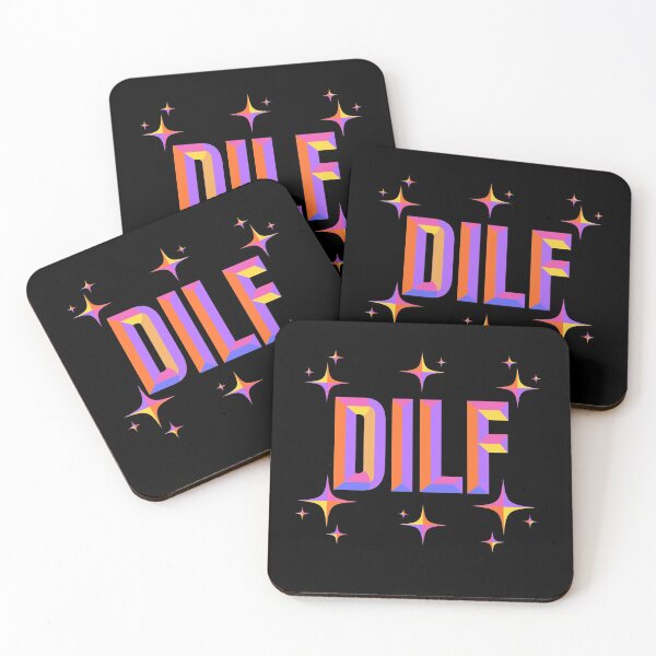 Item preview, Dilf - colorful beveled text typography design  designed and sold by Gerhanj.