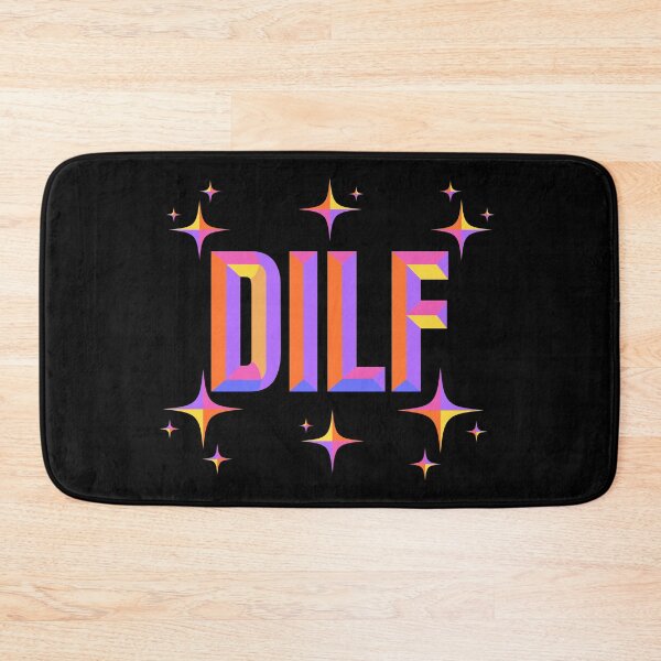 Item preview, Dilf - colorful beveled text typography design  designed and sold by Gerhanj.