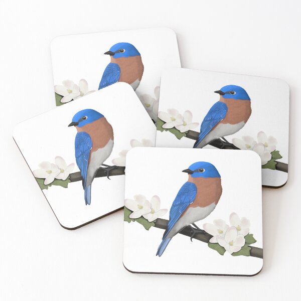 Item preview, Eastern Bluebird bird garden bird illustration biologist ornithologist birdlover designed and sold by jz-birds.