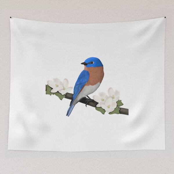 Item preview, Eastern Bluebird bird garden bird illustration biologist ornithologist birdlover designed and sold by jz-birds.