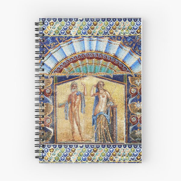 Item preview, NEPTUNE AND AMPHITRITE Hercolanum Roman Mosaics  designed and sold by BulganLumini.