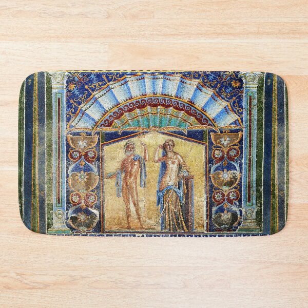 Item preview, NEPTUNE AND AMPHITRITE Hercolanum Roman Mosaics  designed and sold by BulganLumini.