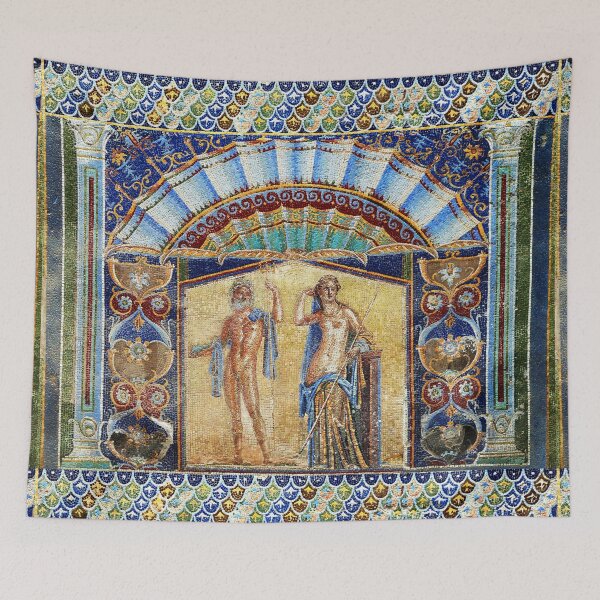 Item preview, NEPTUNE AND AMPHITRITE Hercolanum Roman Mosaics  designed and sold by BulganLumini.
