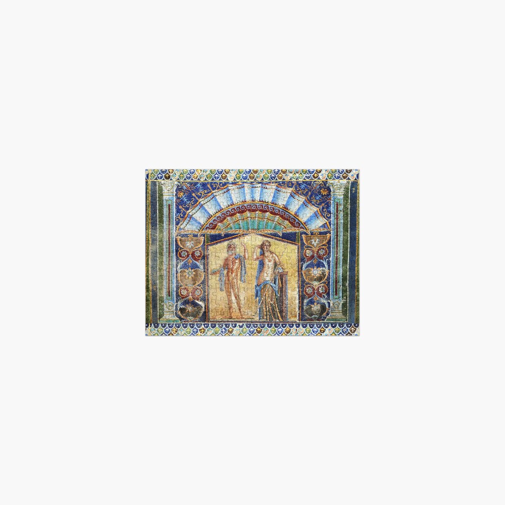 NEPTUNE AND AMPHITRITE Hercolanum Roman Mosaics Jigsaw Puzzle