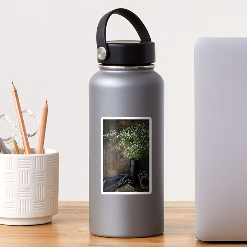 Baby's Breath Still Life Photo Sticker