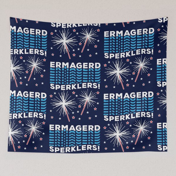 Item preview, Ermagerd Sperklers Funny Fireworks 4th July designed and sold by d247.
