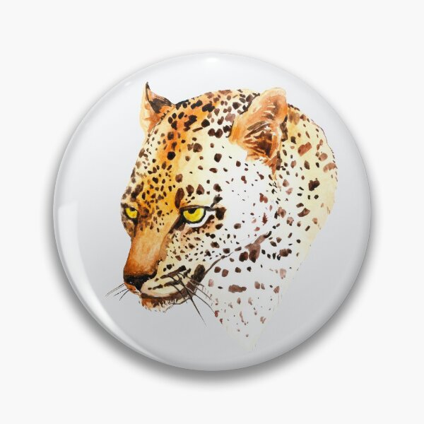 Item preview, Watercolor Leopard head.Cartoon watercolor Leopard. designed and sold by ZheltakovaIana.