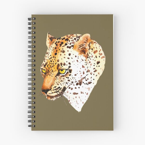 Item preview, Watercolor Leopard head.Cartoon watercolor Leopard. designed and sold by ZheltakovaIana.